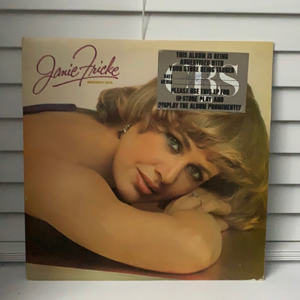 JANIE FRICKE GREATEST HITS PROMO VINYL RECORD LP